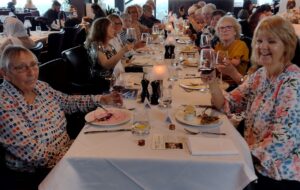 Members of the Butterfly Group enjoying lunch together