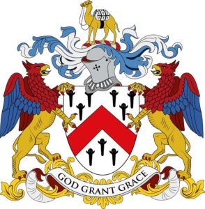 The coat of arms of the Worshipful Company of Grocers